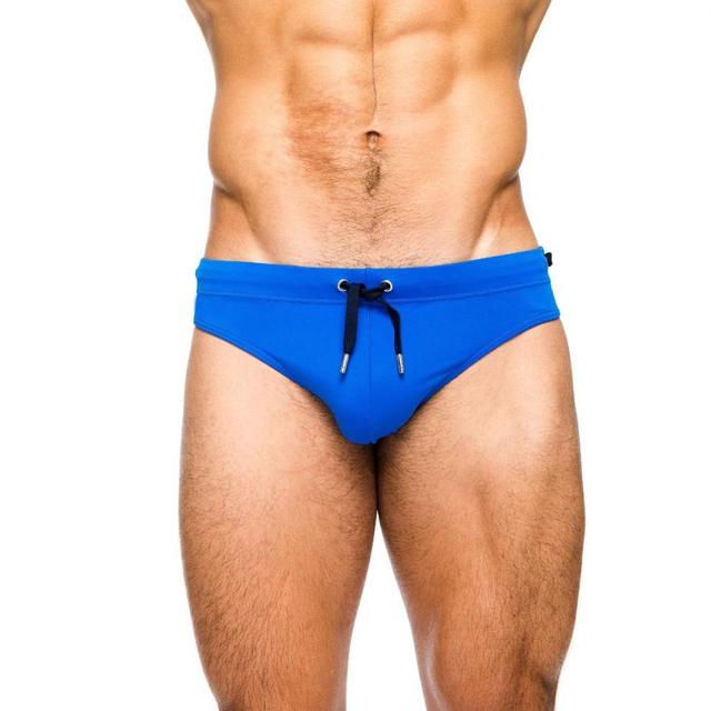 Bañador tipo slip de cintura baja para hombre con relleno push-up