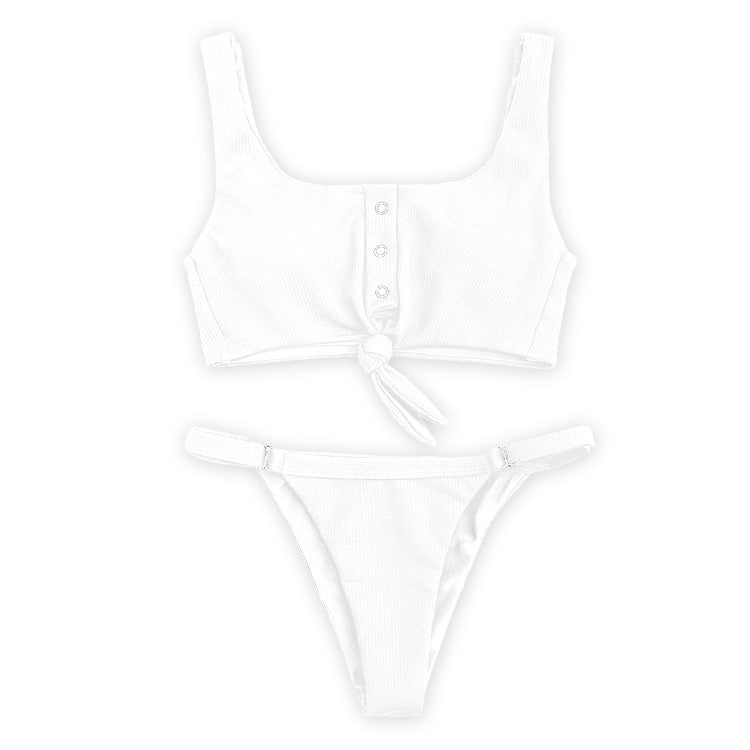 Bikini de Botón Hecho a Mano y Cómodo