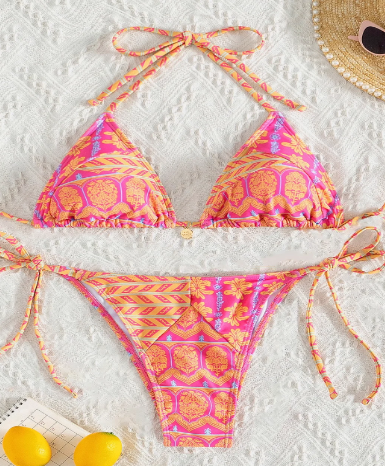 Bikini sexy de una pieza con estampado Jessie de Bella's™