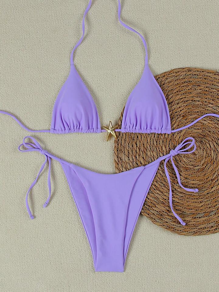 Bikini con Cordones para Mujer