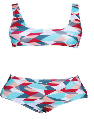 Bikini de Talle Alto Estampado para Mujer