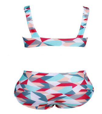 Bikini de Talle Alto Estampado para Mujer