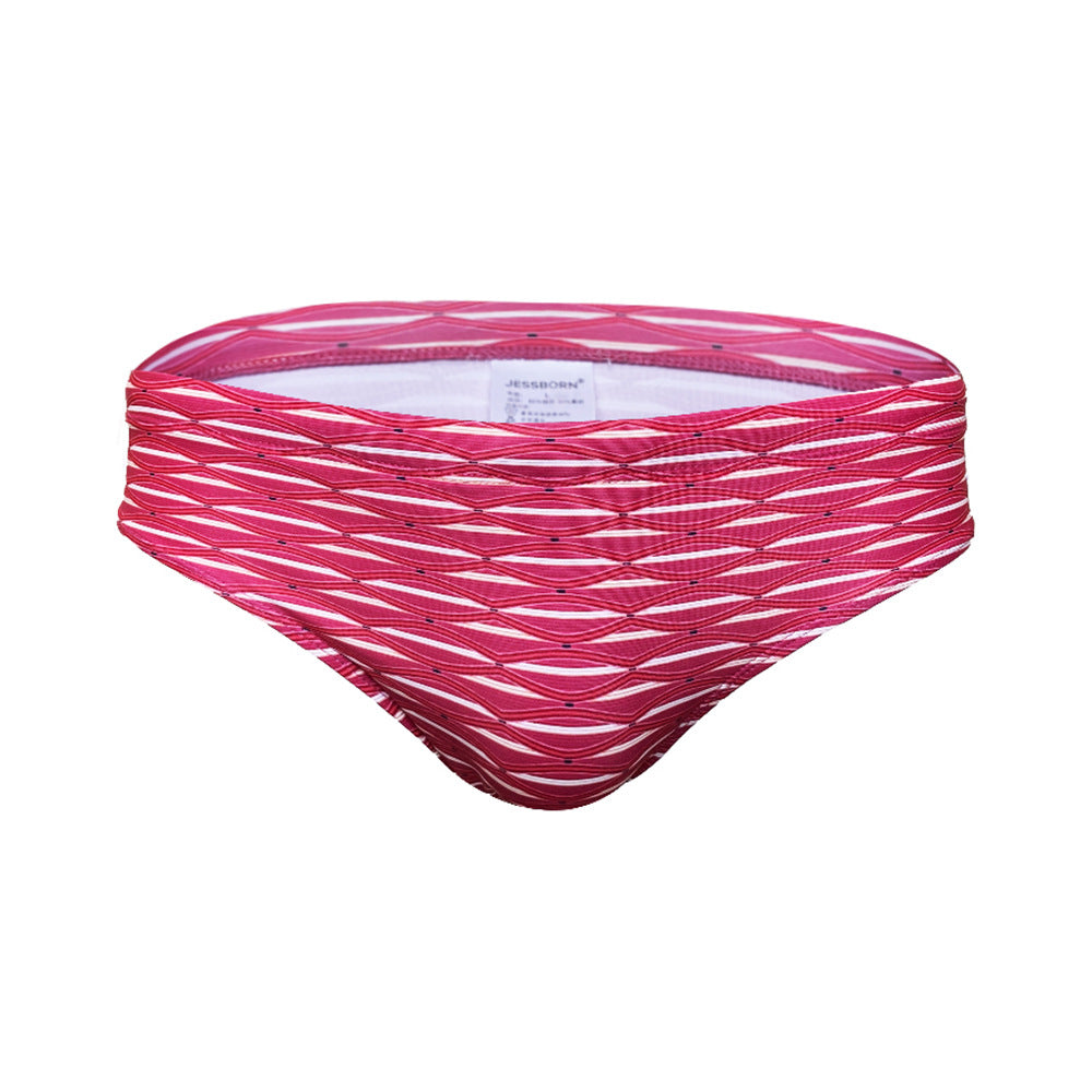 Traje de baño triangular estampado para la playa y las aguas termales.