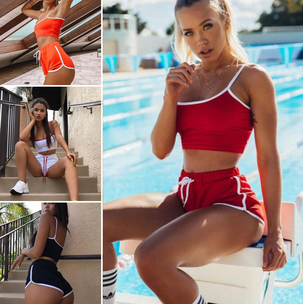 Serie Deportiva de Bikinis para Mujeres: Traje de Baño y Top con Lazo