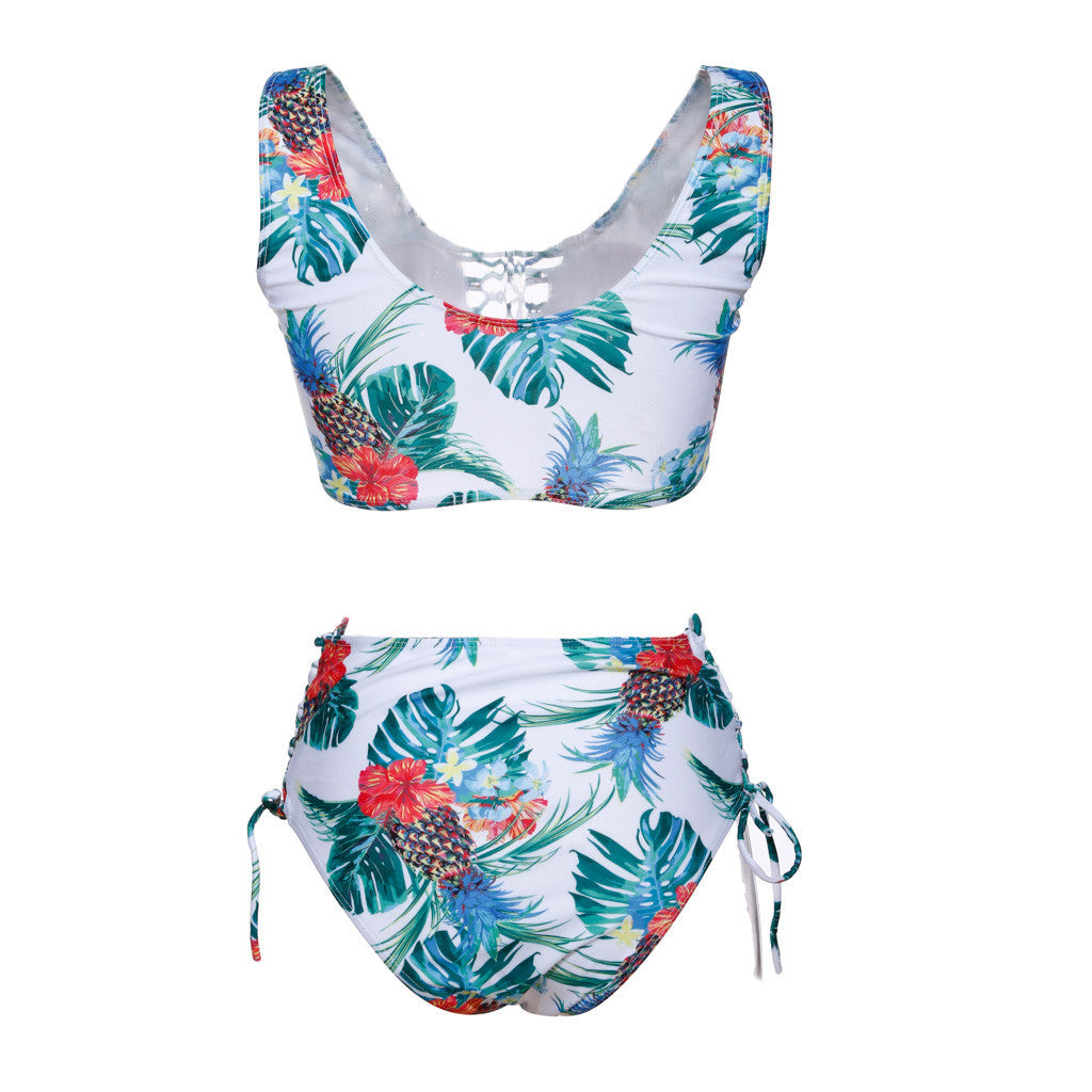 Conjunto de Bikini de Cintura Alta Transfronterizo 2020