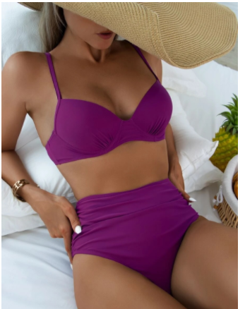 Bikini Vintage de Talle Alto/Bañador Sexy Europeo (Una Pieza)
