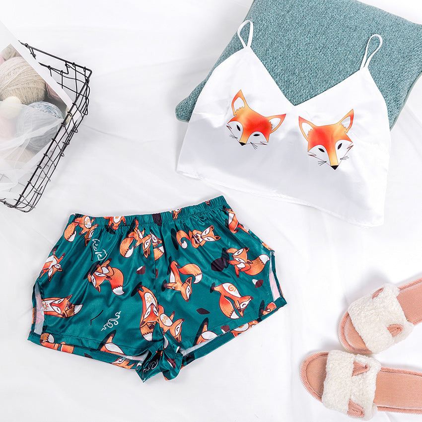 Conjunto de Camisola y Pantalones Cortos de Satén para Mujeres - Verano 2020