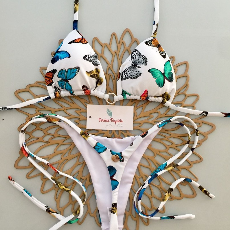 Conjunto de Bikini Brasileño Dividido