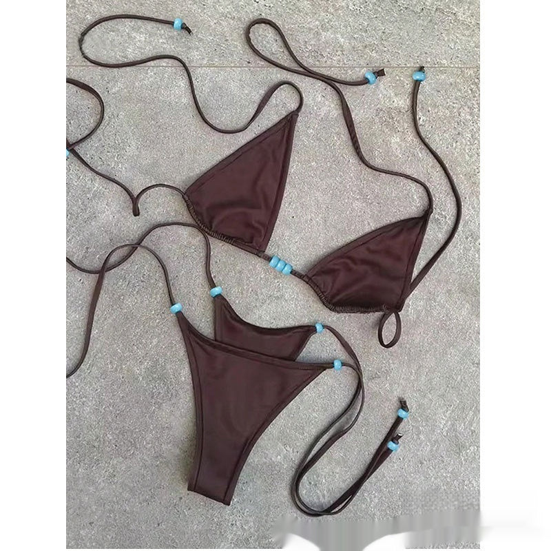 Bikini Dividido con Cordones para Mujer