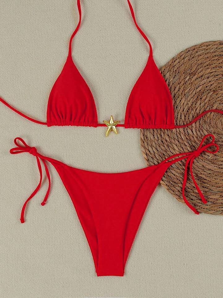 Bikini con Cordones para Mujer