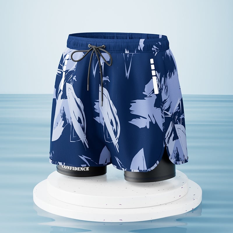 Traje de baño bóxer de talla grande para hombre, ideal para aguas termales.