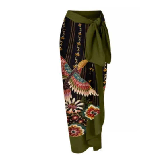 Traje de baño de una pieza estampado vintage para mujer
