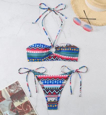 Bikini Halter Dividido para Mujeres