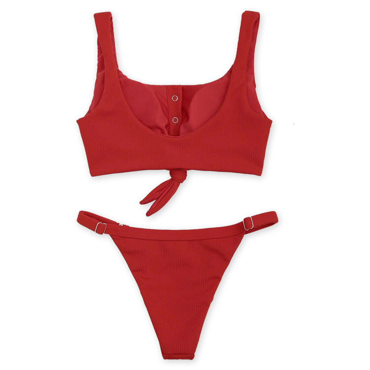 Bikini de Botón Hecho a Mano y Cómodo