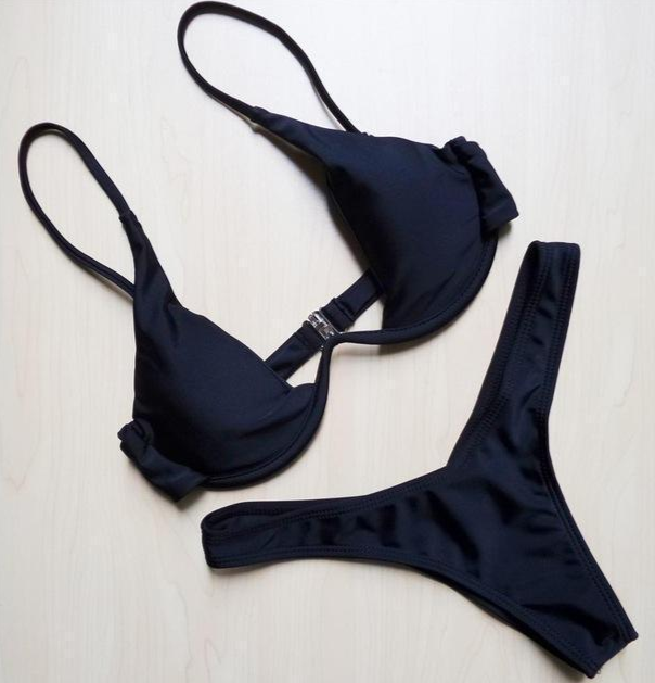 Bikini Popular con Soporte de Acero en Múltiples Colores
