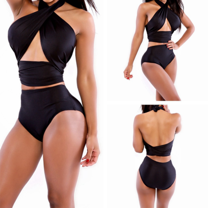 Traje de baño de una pieza conservador para mujer de tallas grandes