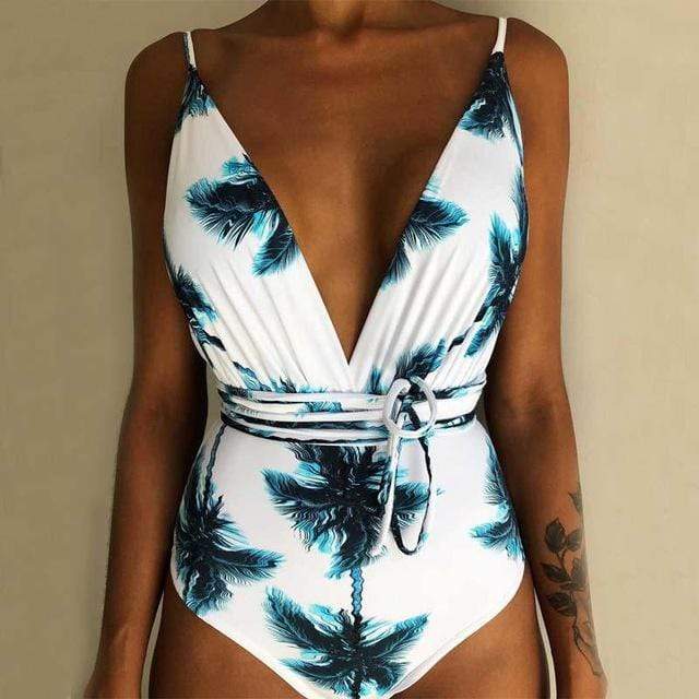 Traje de baño sexy multiusos con estampado digital para mujer