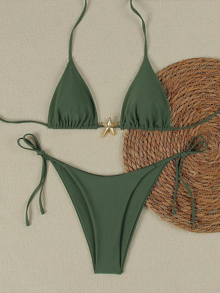 Bikini con Cordones para Mujer