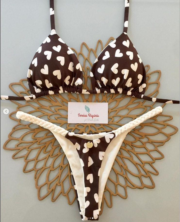 Conjunto de Bikini Brasileño Dividido