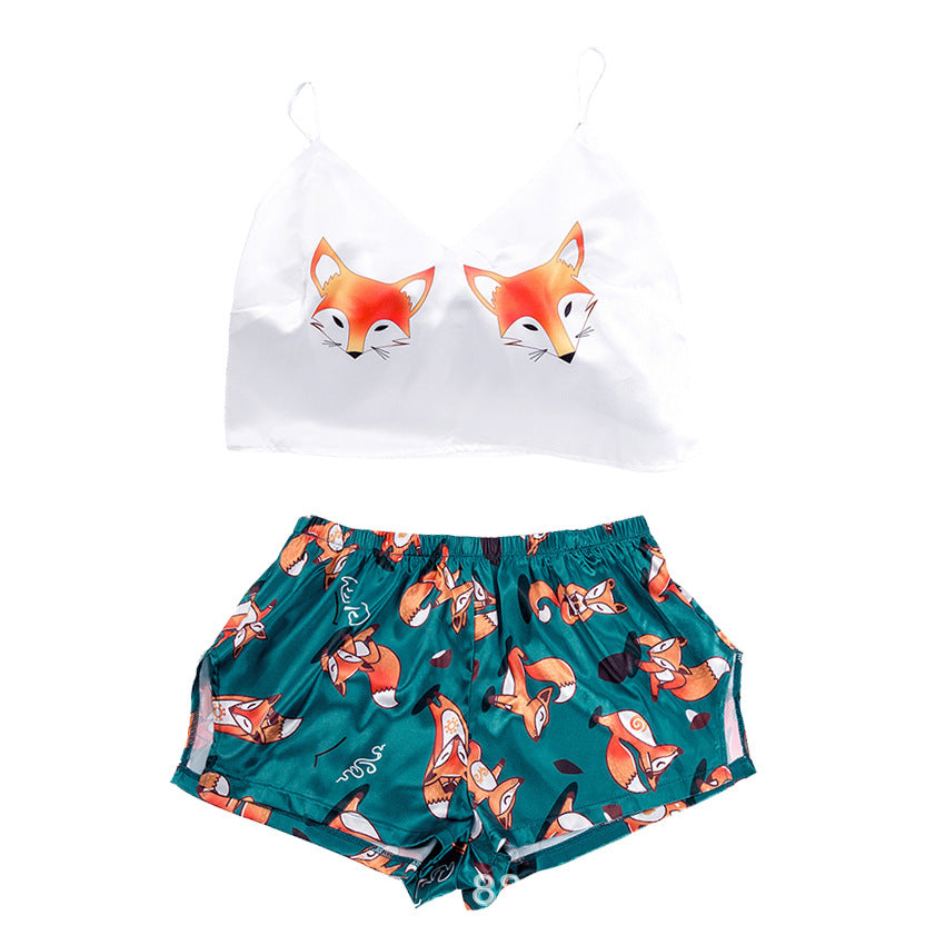 Conjunto de Camisola y Pantalones Cortos de Satén para Mujeres - Verano 2020