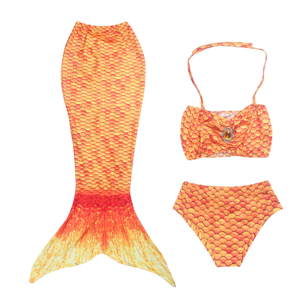 Bikini Sirena con Cola para Niñas