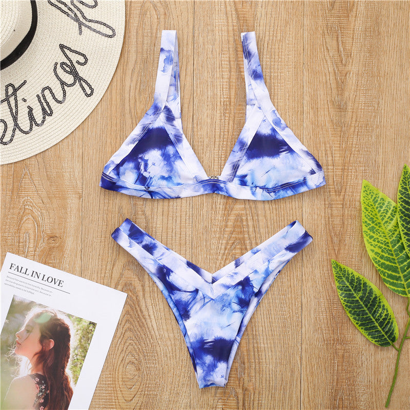 Conjunto de Bikini de Copa Triangular de Dos Piezas