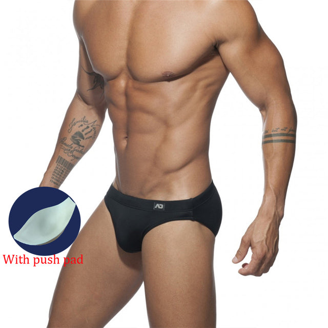 Traje de baño bikini Speedo de cintura baja para hombre, de secado rápido.
