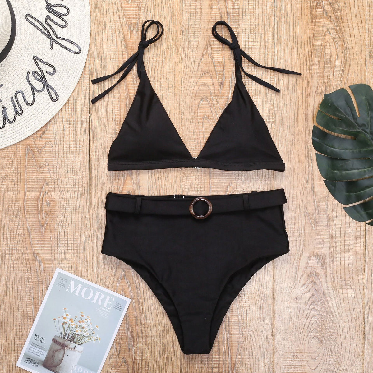 Traje de baño bikini sexy de talle alto para mujer 2020