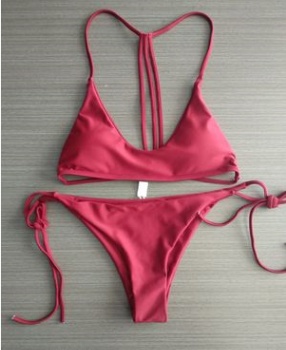 Bikini de Mujer de Color Sólido y Moderno 2020