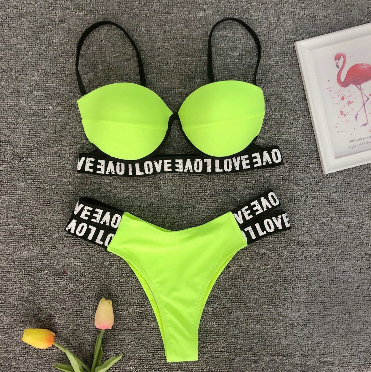 Conjunto de Bikini con Estampado de Leopardo Blanco Sexy para Mujer
