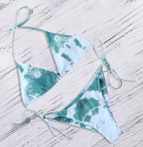 Nuevo bikini de talle alto con estampado de leopardo para mujer.