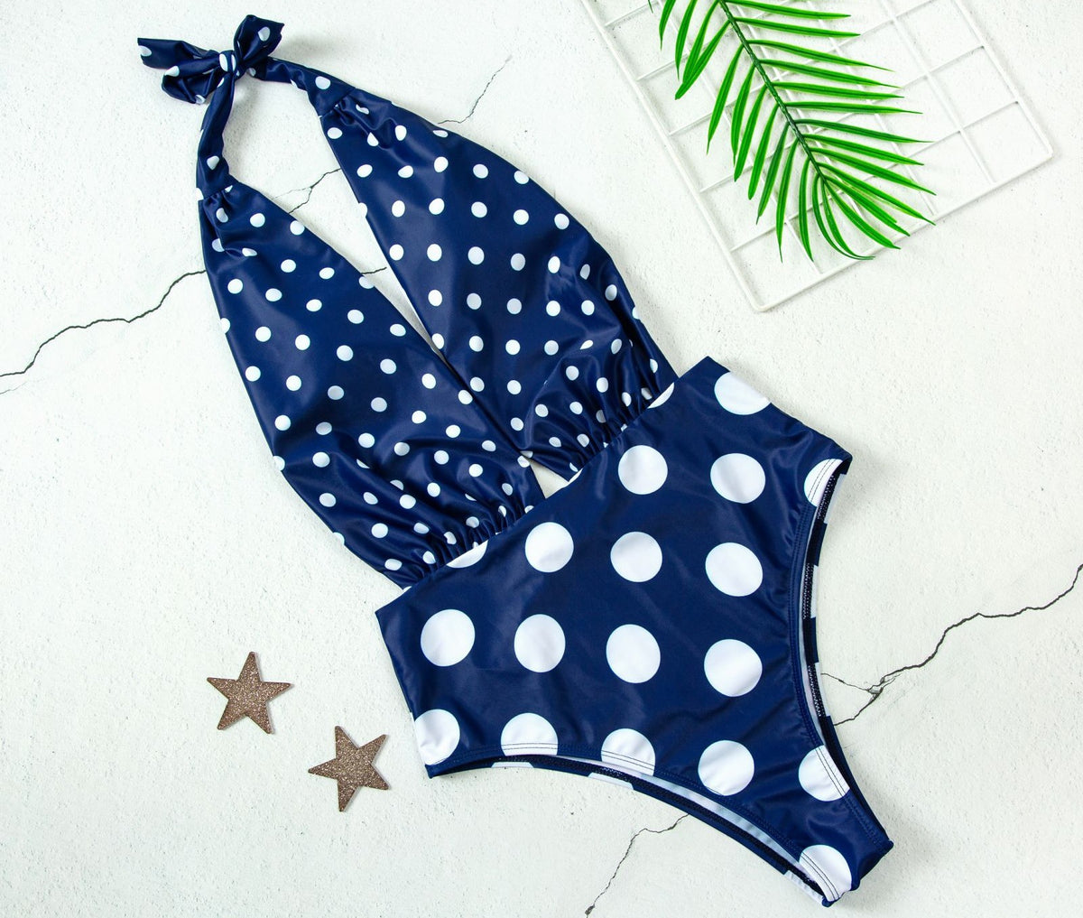 Bikini Retro de Lunares para Mujer