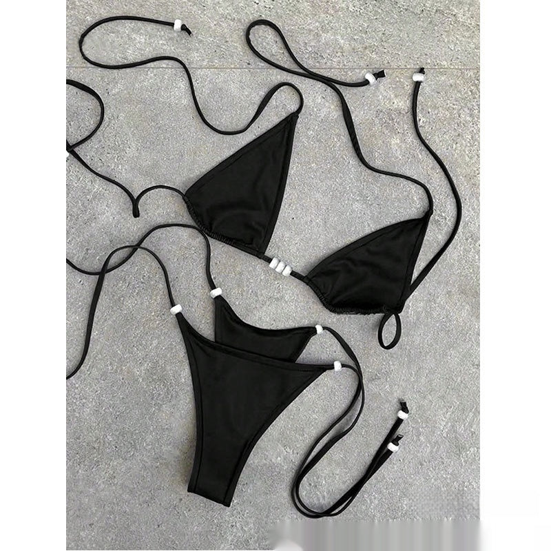 Bikini Dividido con Cordones para Mujer