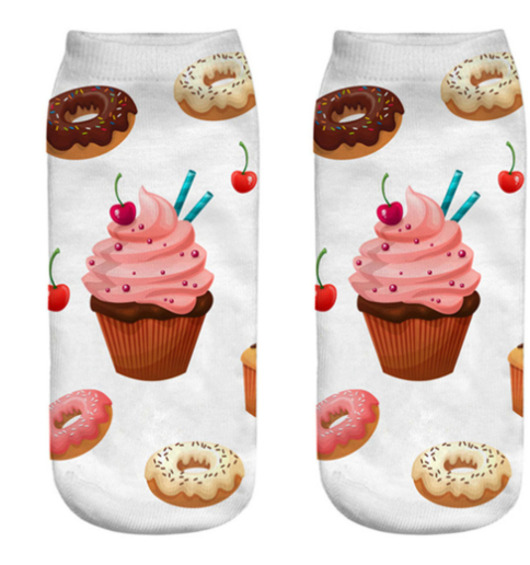 Calcetines de Barco Cómodos y Estilosos con Diseño de Crema de Cacahuete