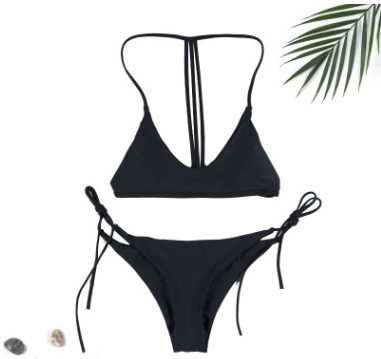 Bikini de Mujer de Color Sólido y Moderno 2020