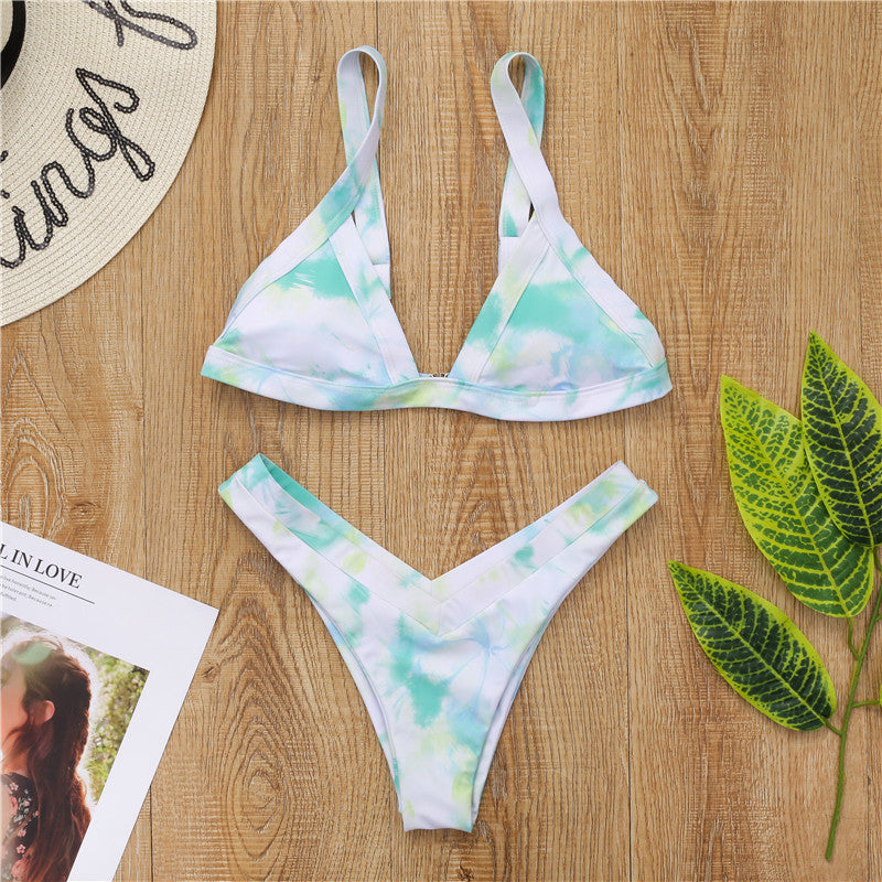 Conjunto de Bikini de Copa Triangular de Dos Piezas