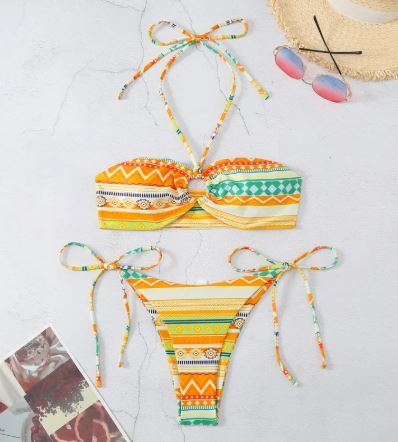 Bikini Halter Dividido para Mujeres