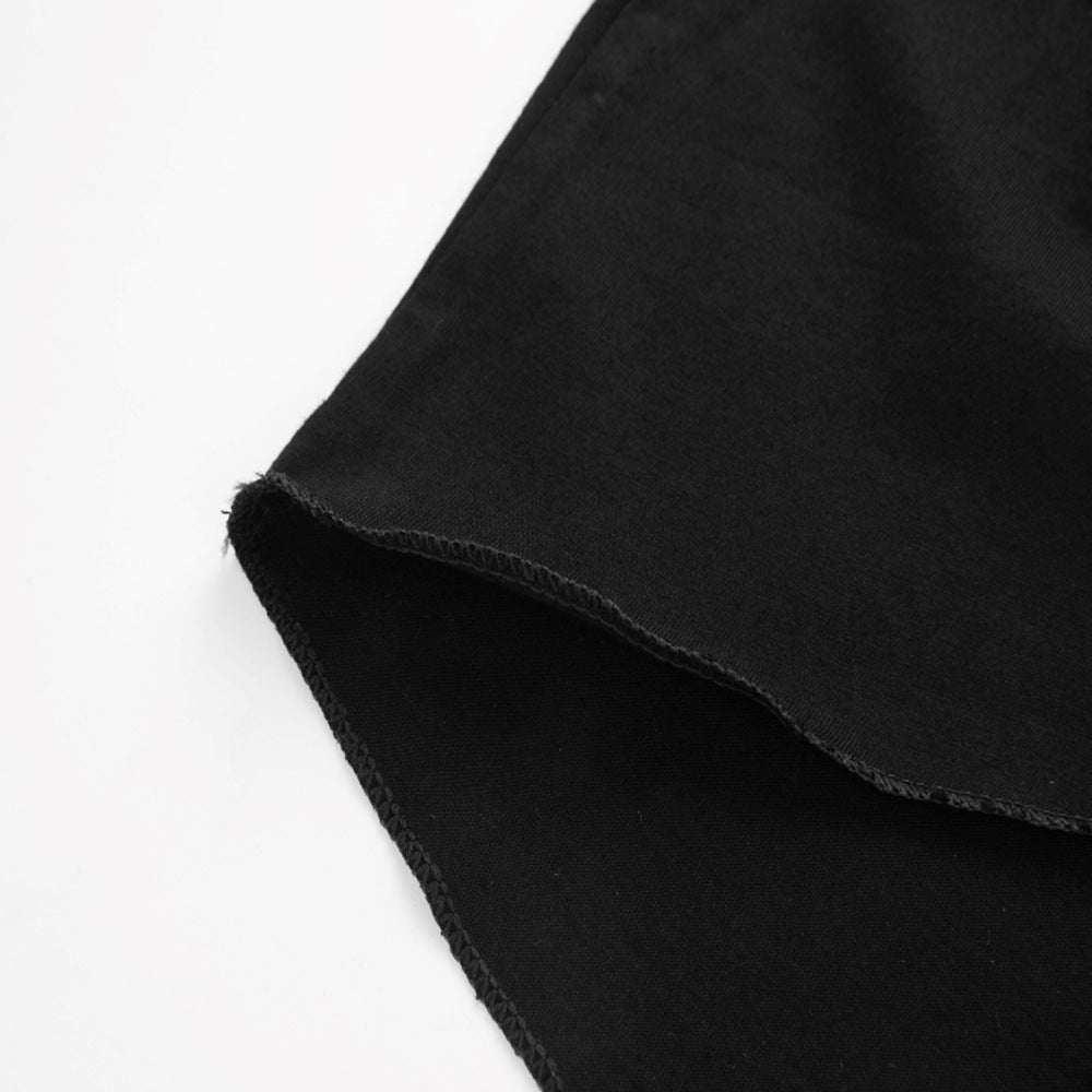 Mono de camiseta con cuello redondo estilo Y2K para mujer - Moda de verano