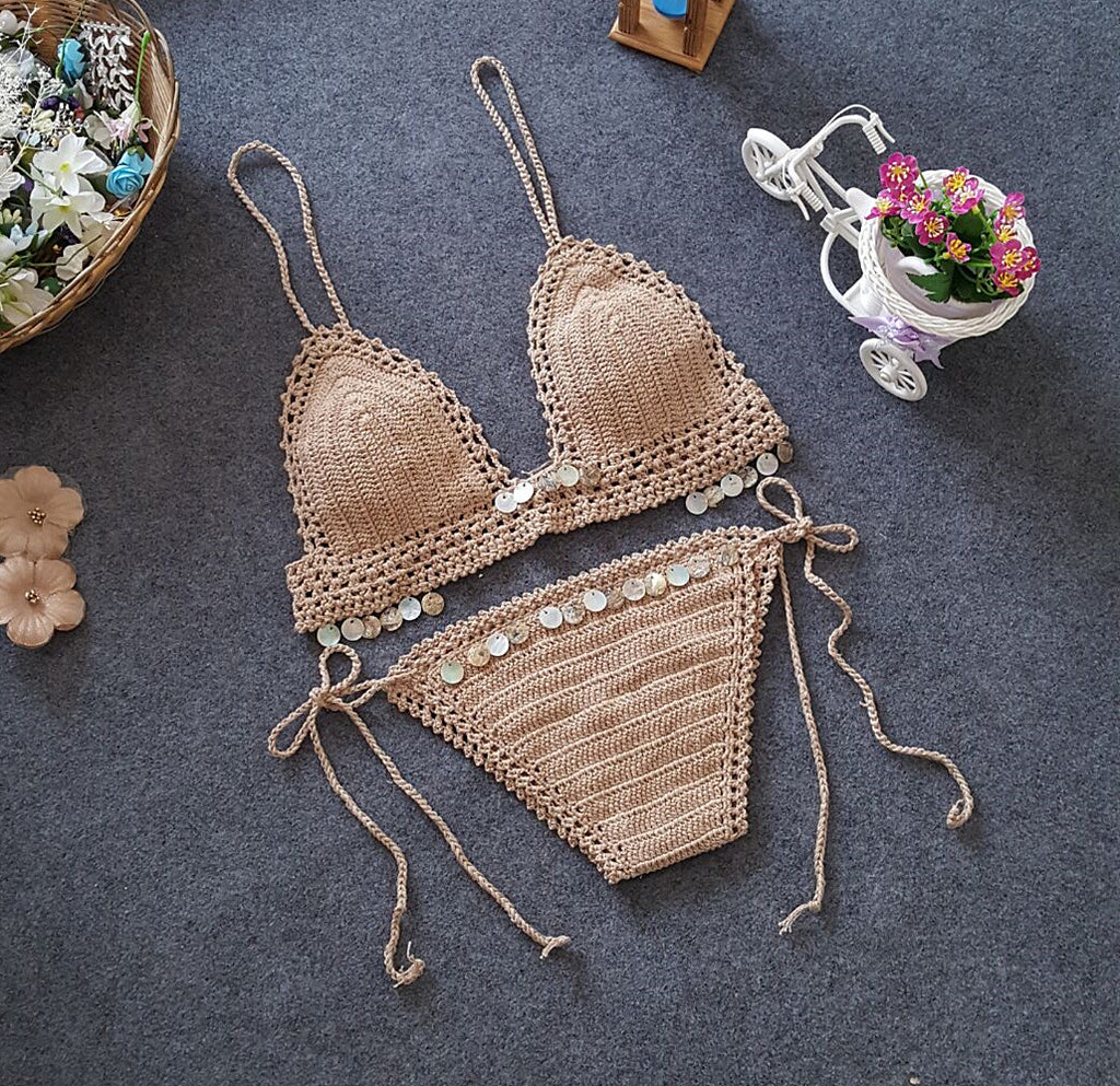 Nuevo Conjunto de Bikini para Mujer con Diseño de Sirena