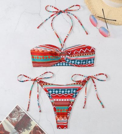 Bikini Halter Dividido para Mujeres