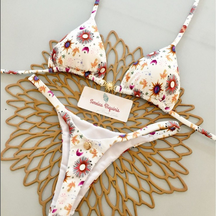 Conjunto de Bikini Brasileño Dividido