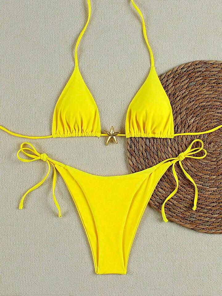 Bikini con Cordones para Mujer