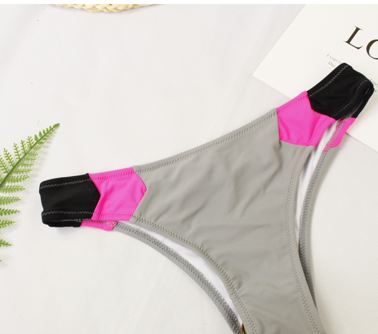 Bikini Sexy de Bloques de Color 2018 para Mujer