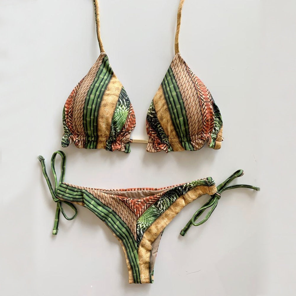 Bikini Vintage Floral para Mujeres (Colección 2020)