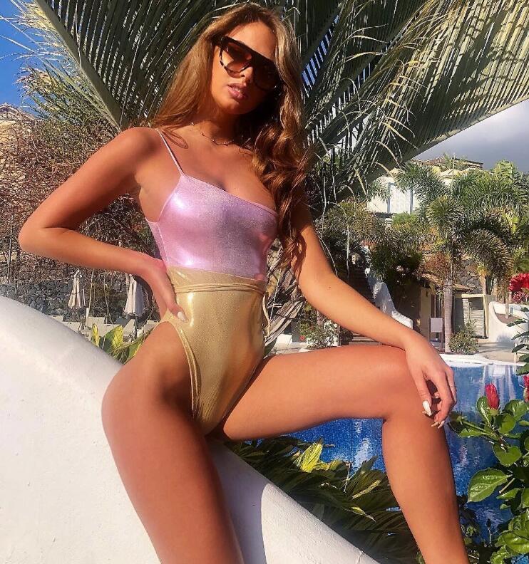 Traje de baño sexy de una pieza para mujer