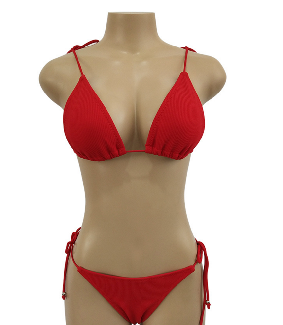Bikini para Mujer 2020 con Lazos a Rayas - 6 Colores