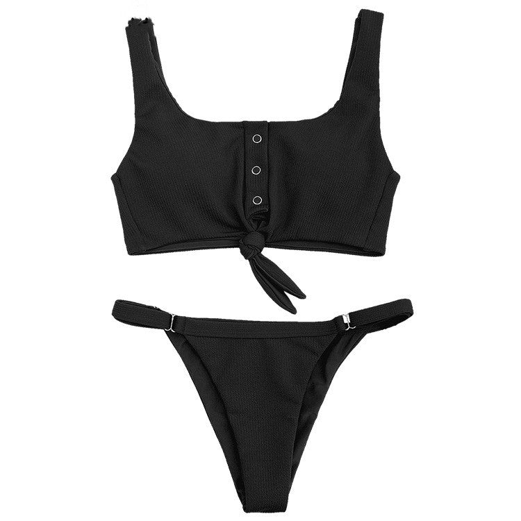 Bikini de Botón Hecho a Mano y Cómodo