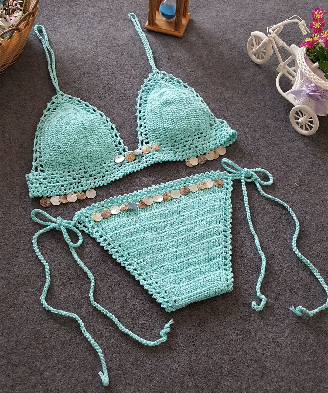 Nuevo Conjunto de Bikini para Mujer con Diseño de Sirena