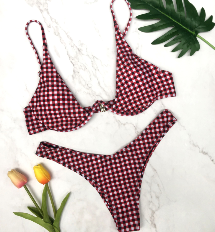 Bikini Popular con Soporte de Acero en Múltiples Colores