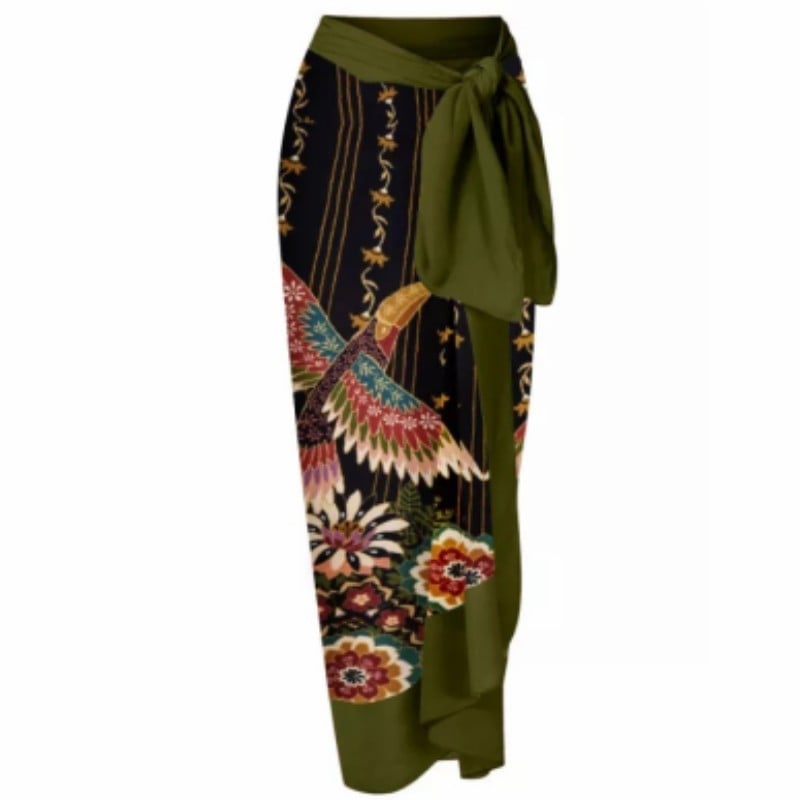 Traje de baño de una pieza estampado vintage para mujer